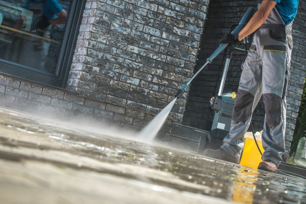Storefront Pressure Washing in Barrington
