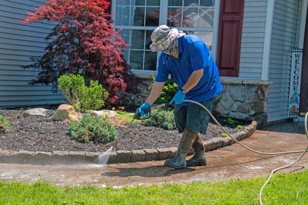 Brick Walkway Cleaning in Barrington