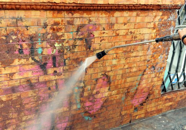 Brick Graffiti Cleaning in Barrington