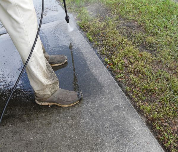 Concrete Slab Powerwashing in Barrington
